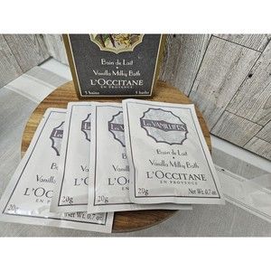 Vintage L'occitane Les Vanillers milky Bath Packs Set Of 4